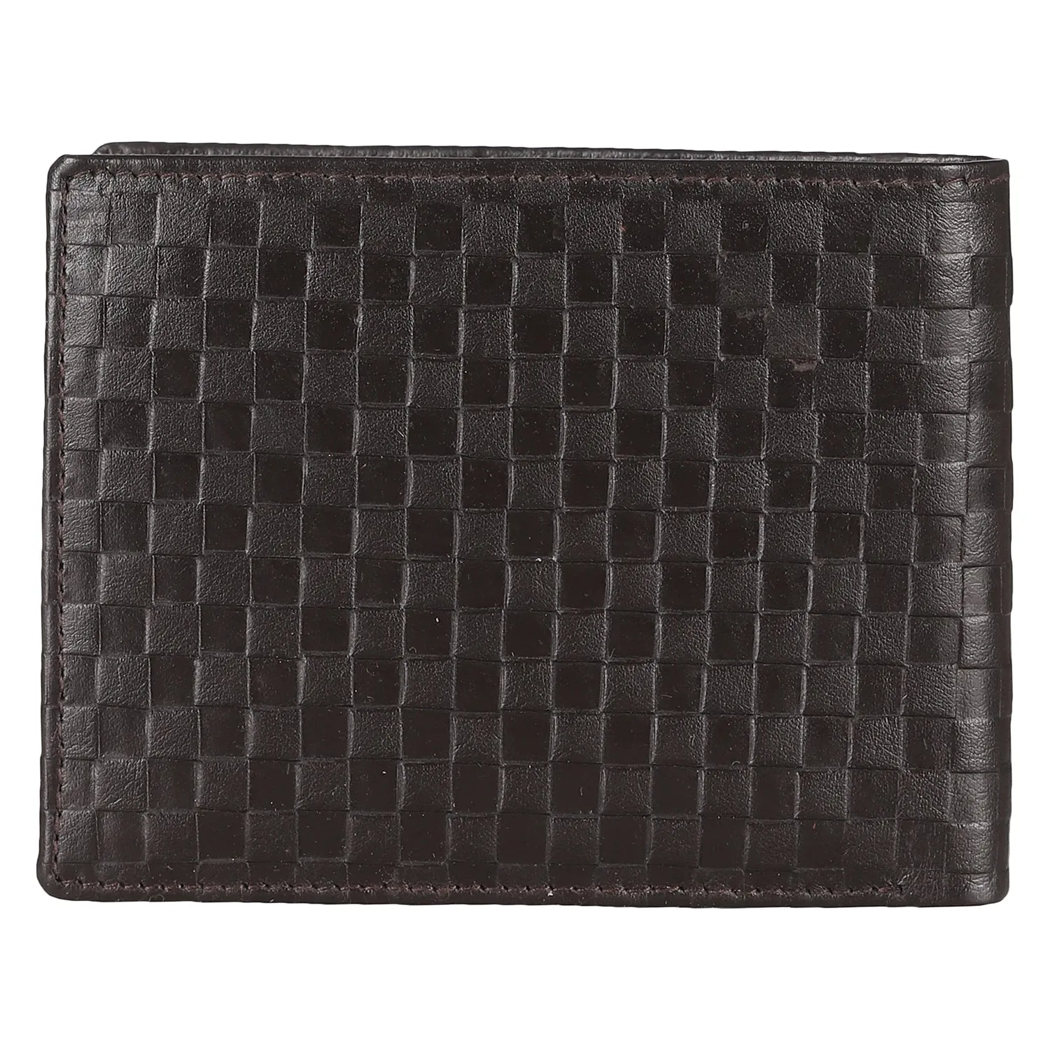14087 Brown Textured Bifold Wallet