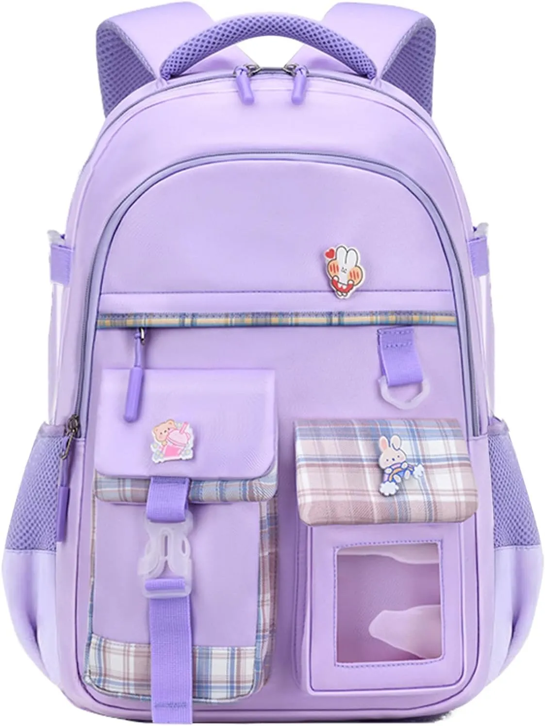 Backpacks for Girls Large Bookbags for Teens Girls Backpack for School Laptop Compartment Primary School (Purple)