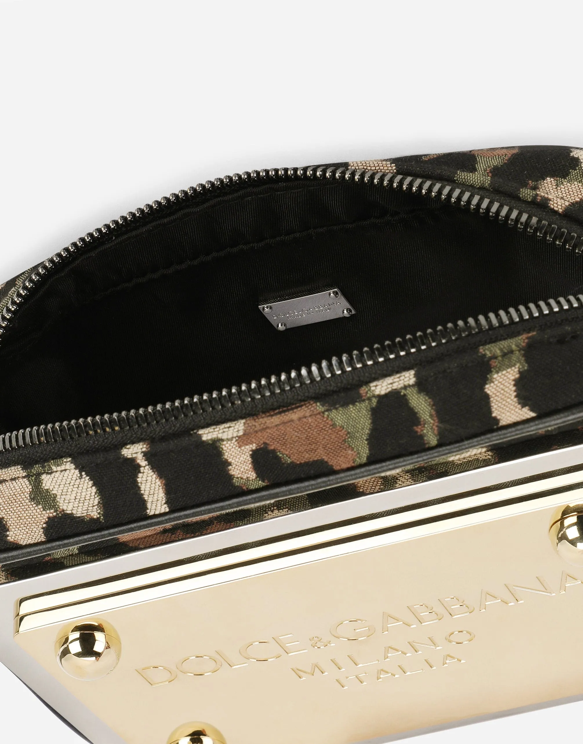 Camouflage Jacquard Crossbody Bag