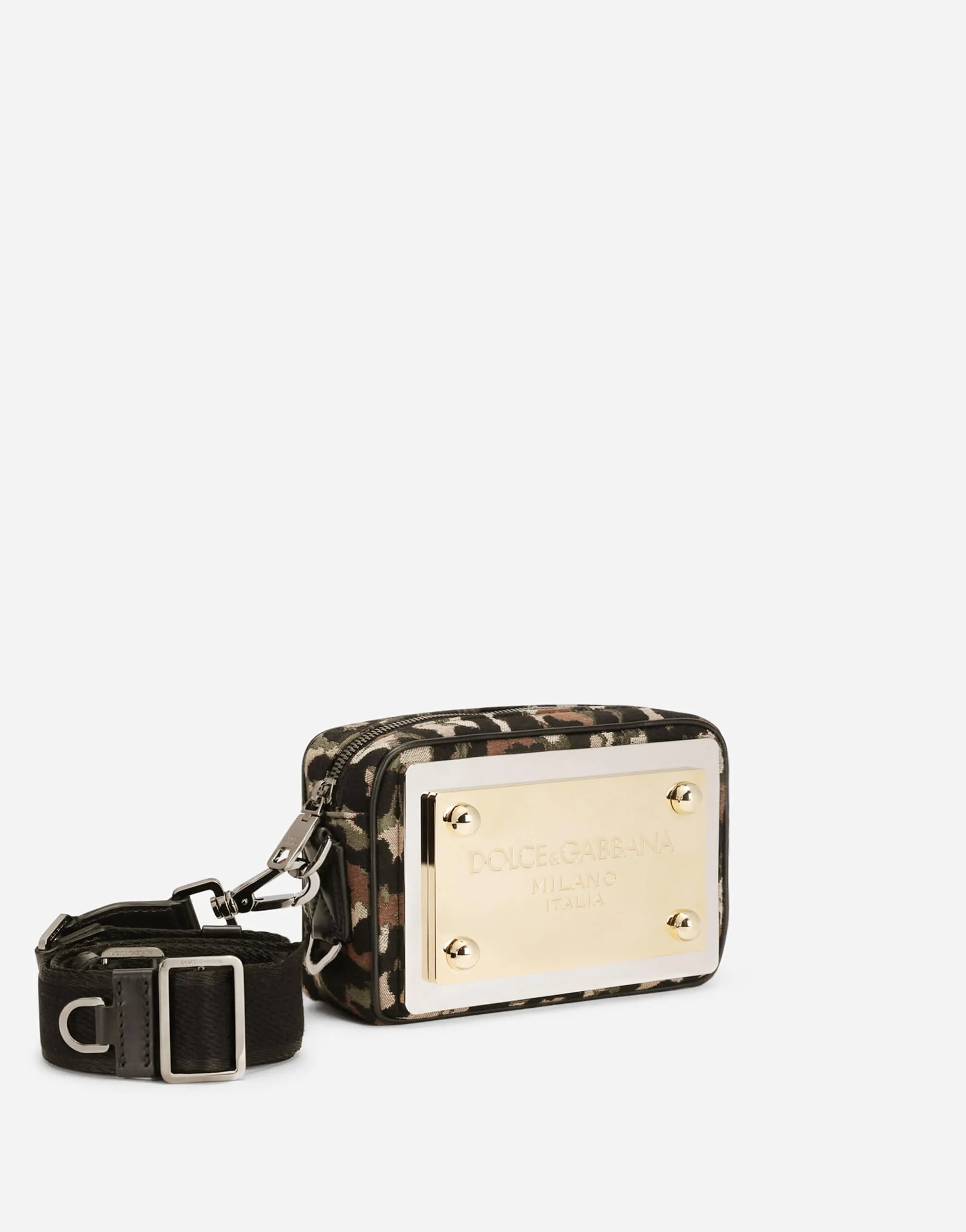 Camouflage Jacquard Crossbody Bag