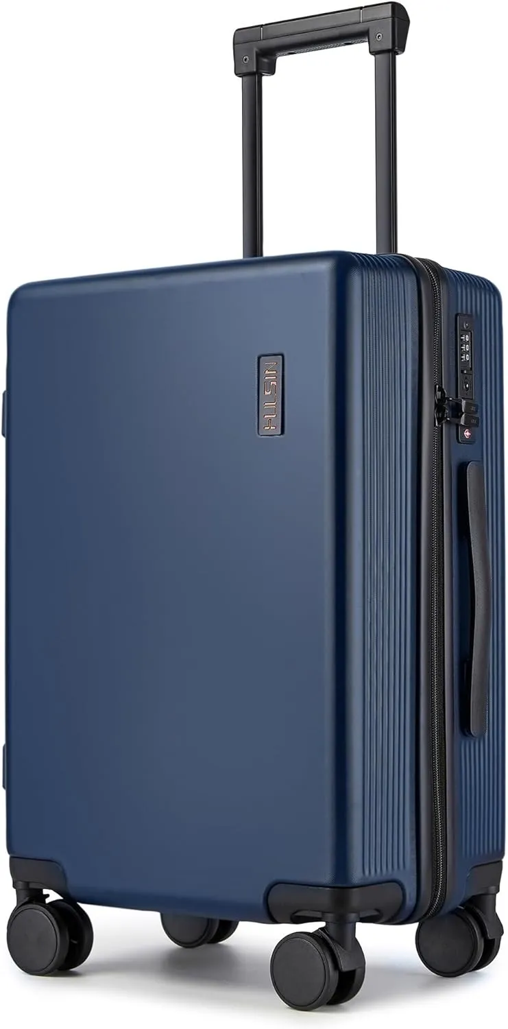Carry on Luggage 22x14x9 Airline Approved, 20 Inch Carry-on Suitcase, Hard Shell Luggage with Spinner Wheels, Hardside Small Rolling Suitcase with TSA Lock for Travel (Blue, 20-Inch)