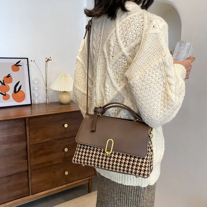 Casual Women Small Wool Handbags Fashion Designer Ladies Tote Crossbody Bags for Women Luxury Female Shoulder Messenger Bag New