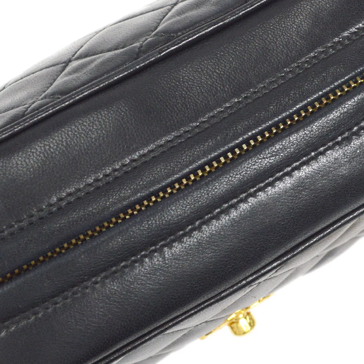 CHANEL Bijou Chain Shoulder Bag Black Lambskin