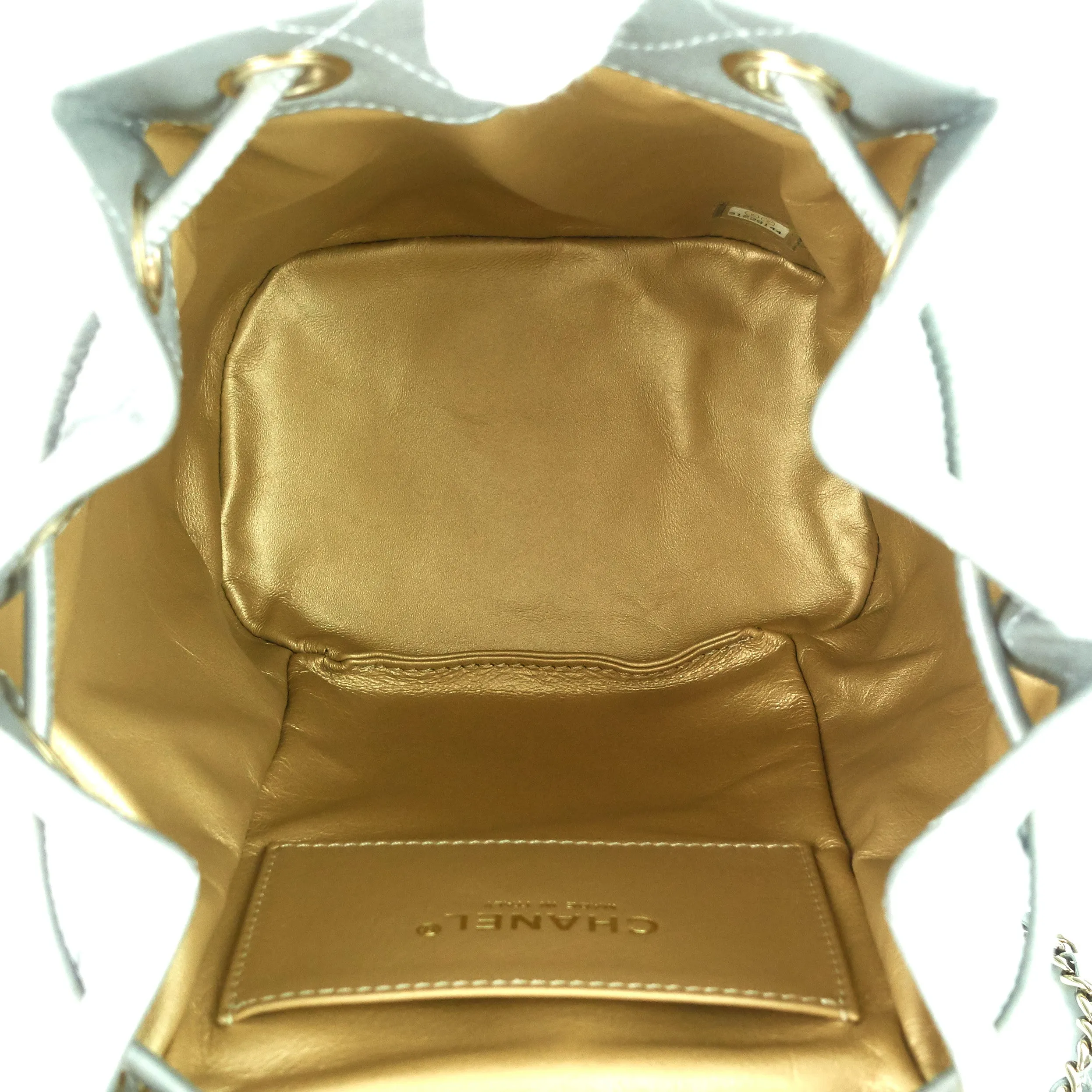 CHANEL CC Lambskin Leather Chain Flap Backpack