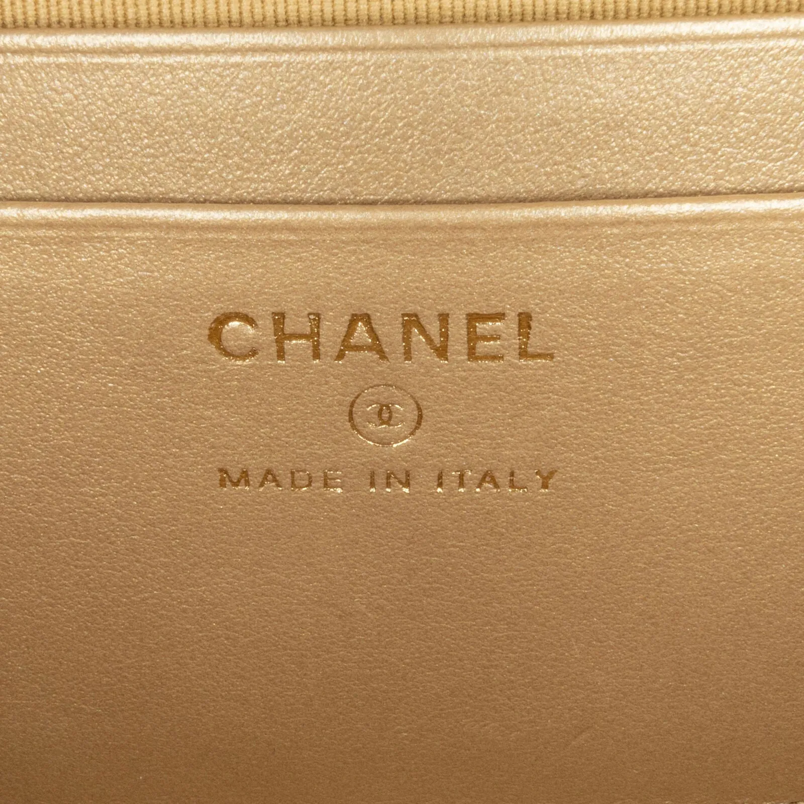 Chanel Cc Quilted Lambskin Pearl