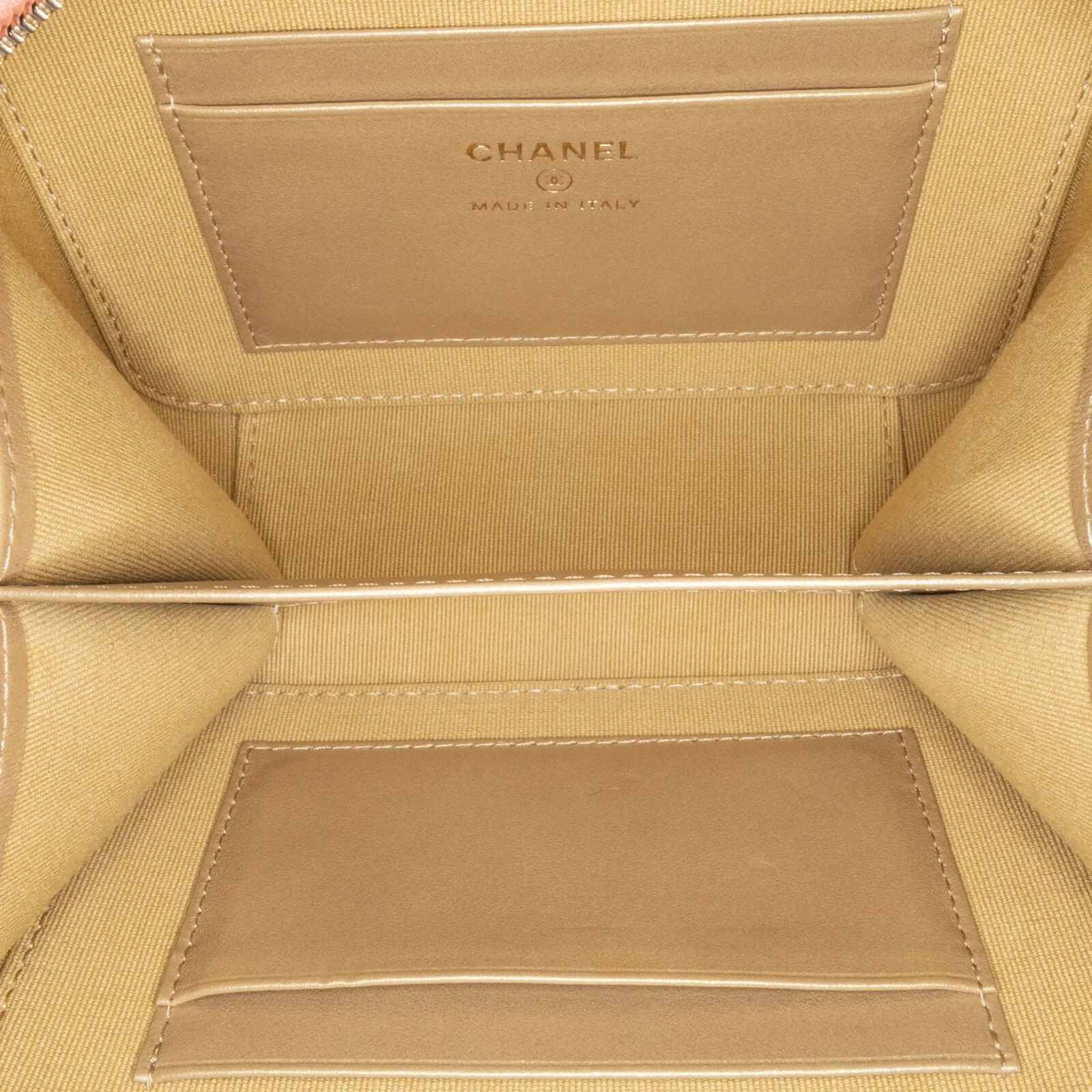 Chanel Cc Quilted Lambskin Pearl