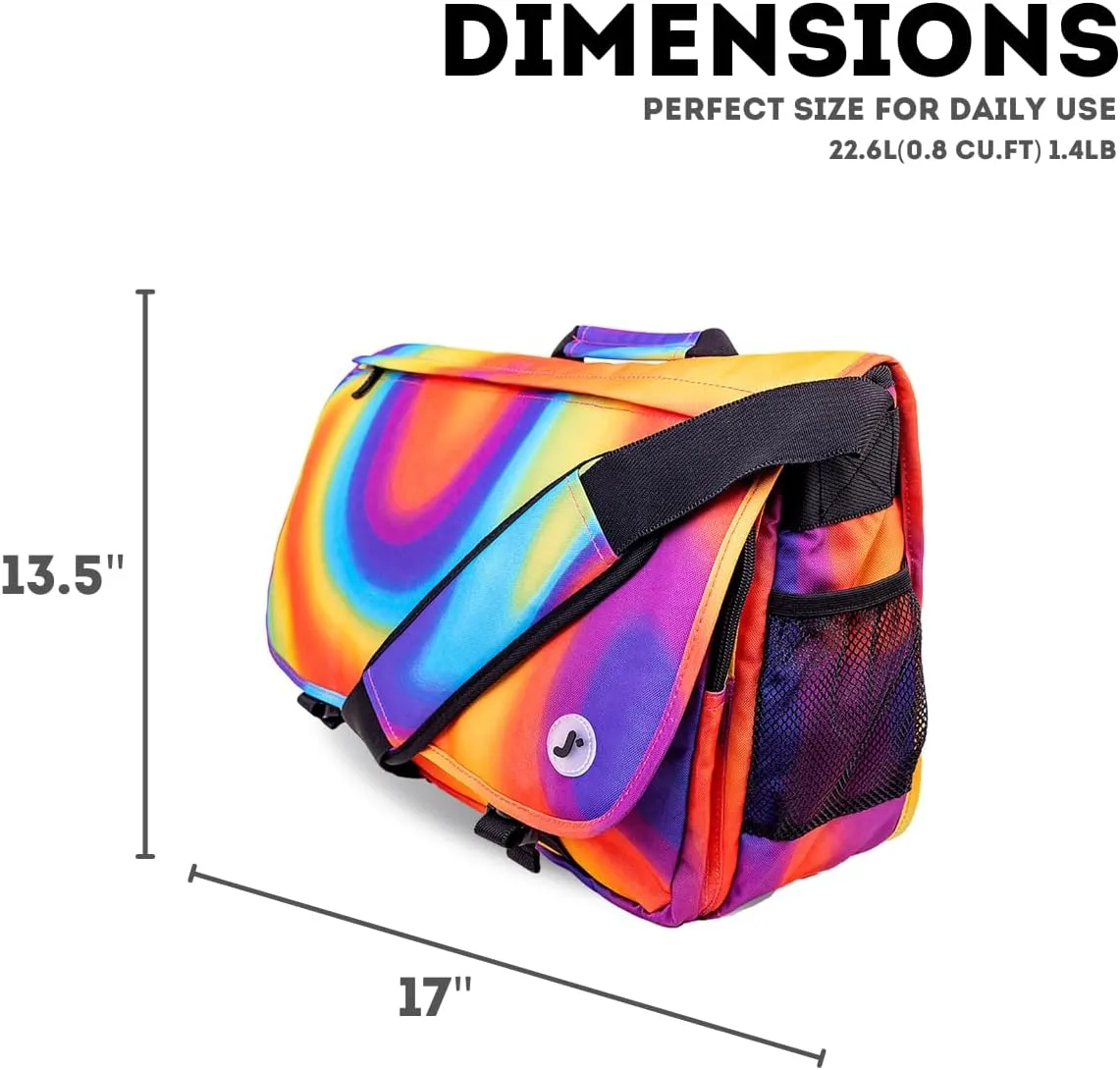 J World New York Thomas Laptop Messenger Bag for Women & Men. Kids Computer Bookbag