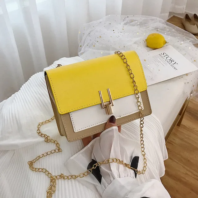 Mini PU Leather Schoulder Bags Woman's Crossbody Tassen Bag