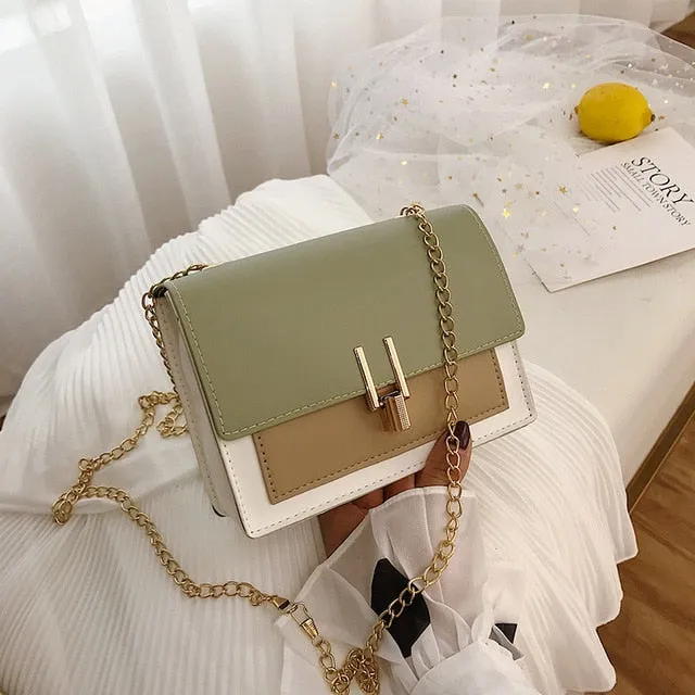 Mini PU Leather Schoulder Bags Woman's Crossbody Tassen Bag