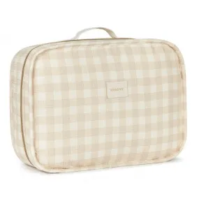 Nobodinoz Victoria Baby Suitcase 36x26x11cm | Ivory Checks