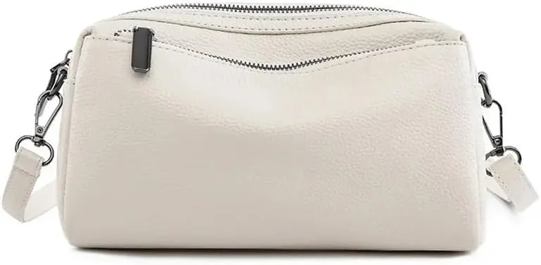 Women Shoulder Bags, Genuine Leather Crossbody Bag Top Layer Cowhide Small Messenger Handbag Ladies' Casual Phone Bag