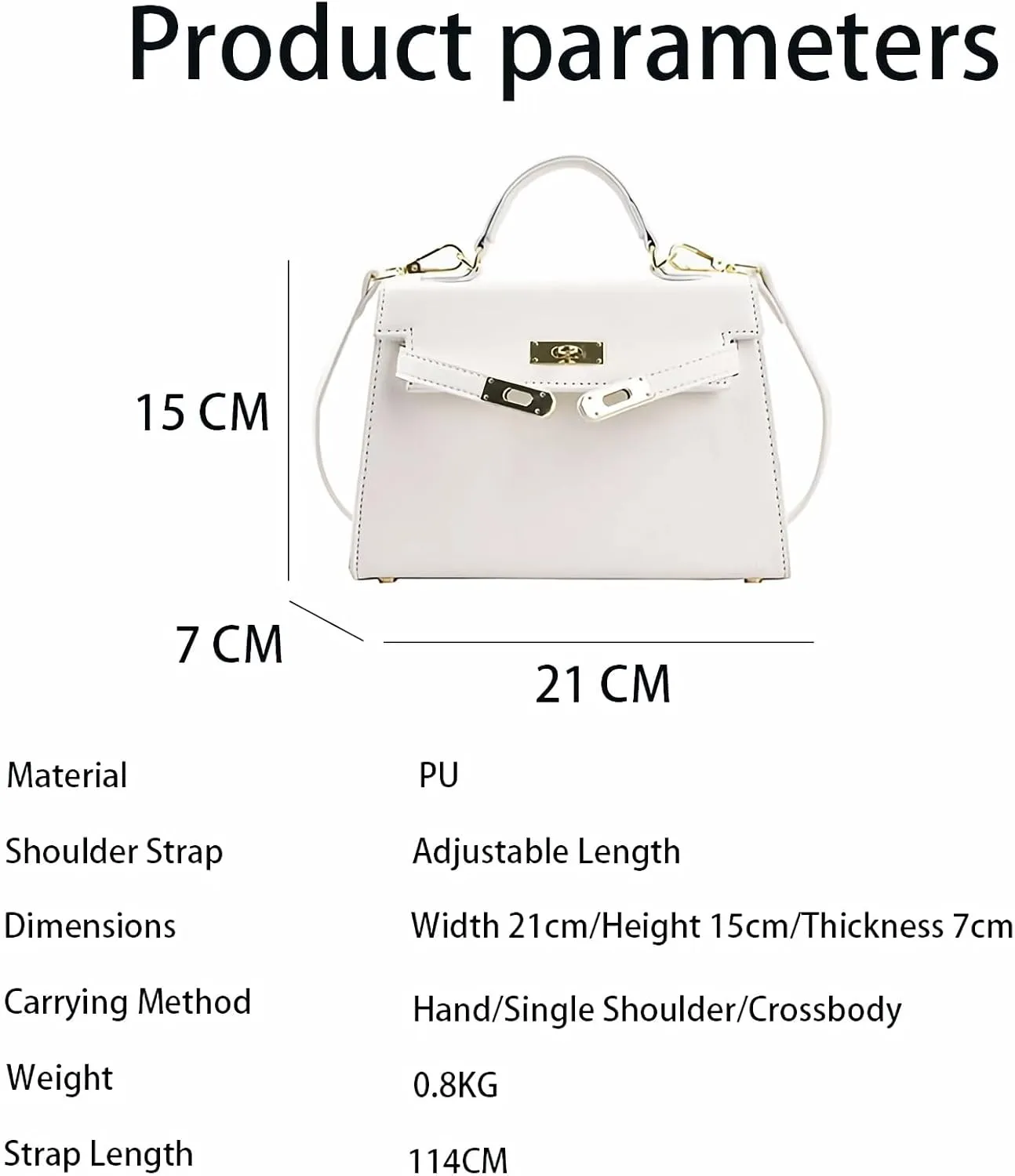 Women's adjustable shoulder straps shoulder bags and crossbody bags commuter handbags PU underarm Purses