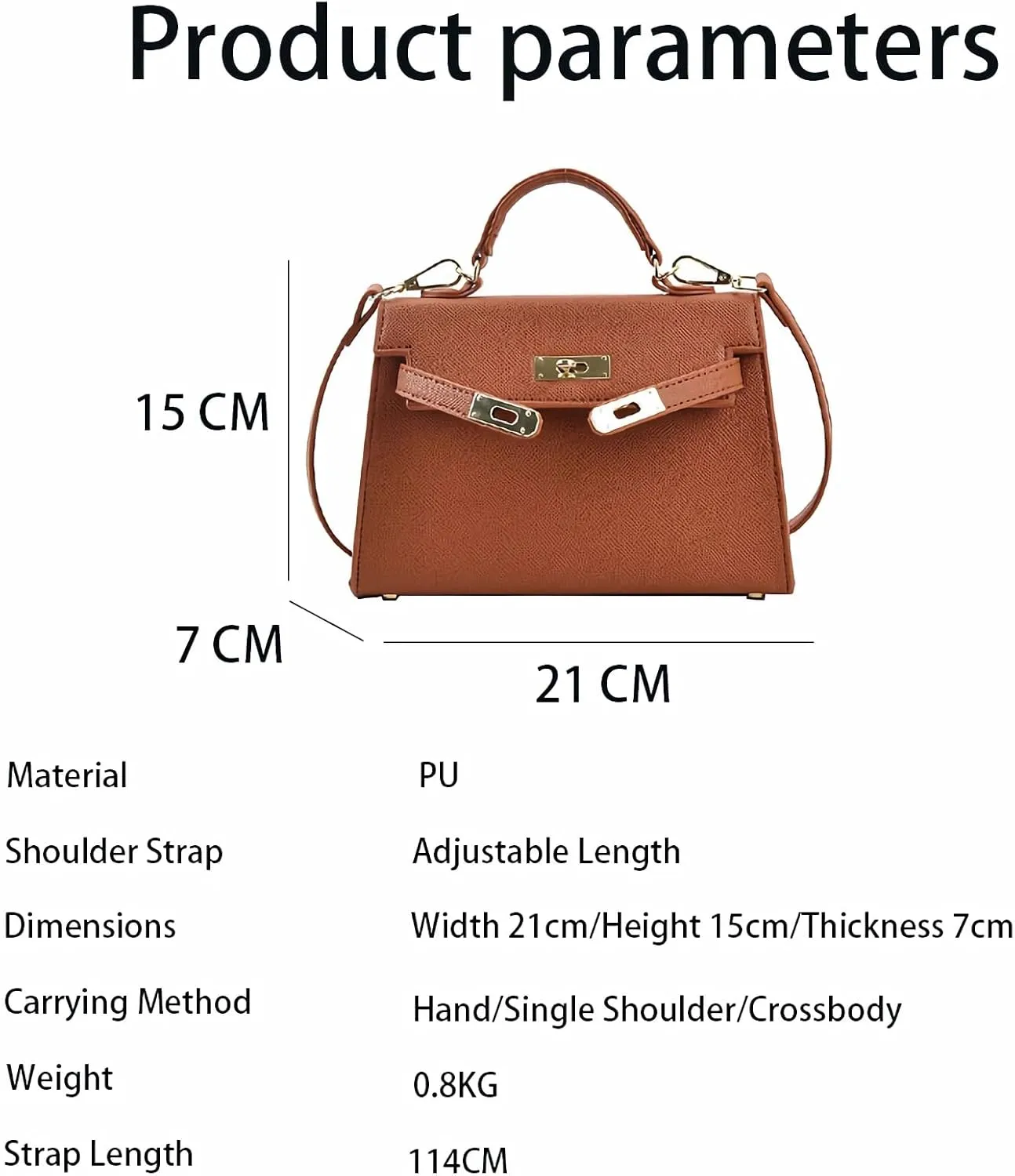 Women's adjustable shoulder straps shoulder bags and crossbody bags commuter handbags PU underarm Purses