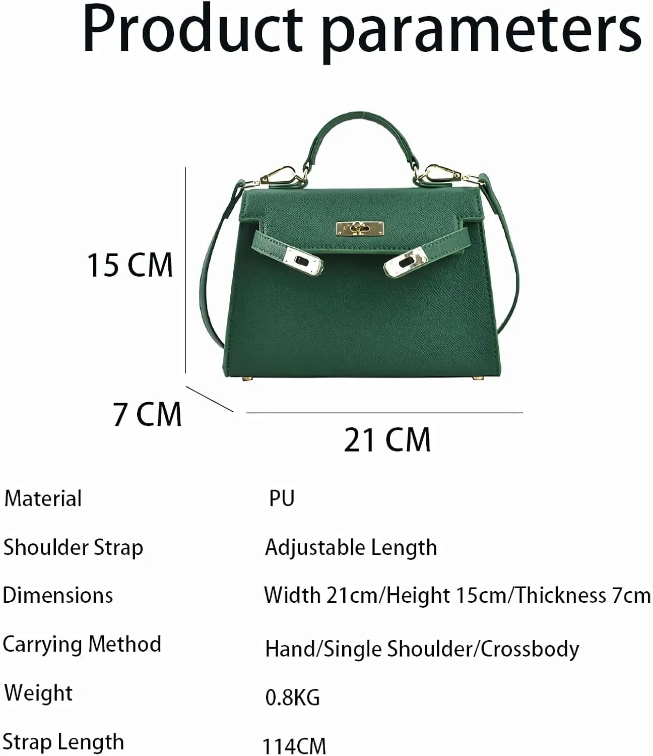 Women's adjustable shoulder straps shoulder bags and crossbody bags commuter handbags PU underarm Purses