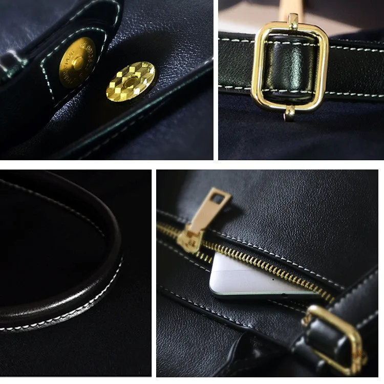 Womens Black Leather Backpack Purse Cute Backpacks for Women