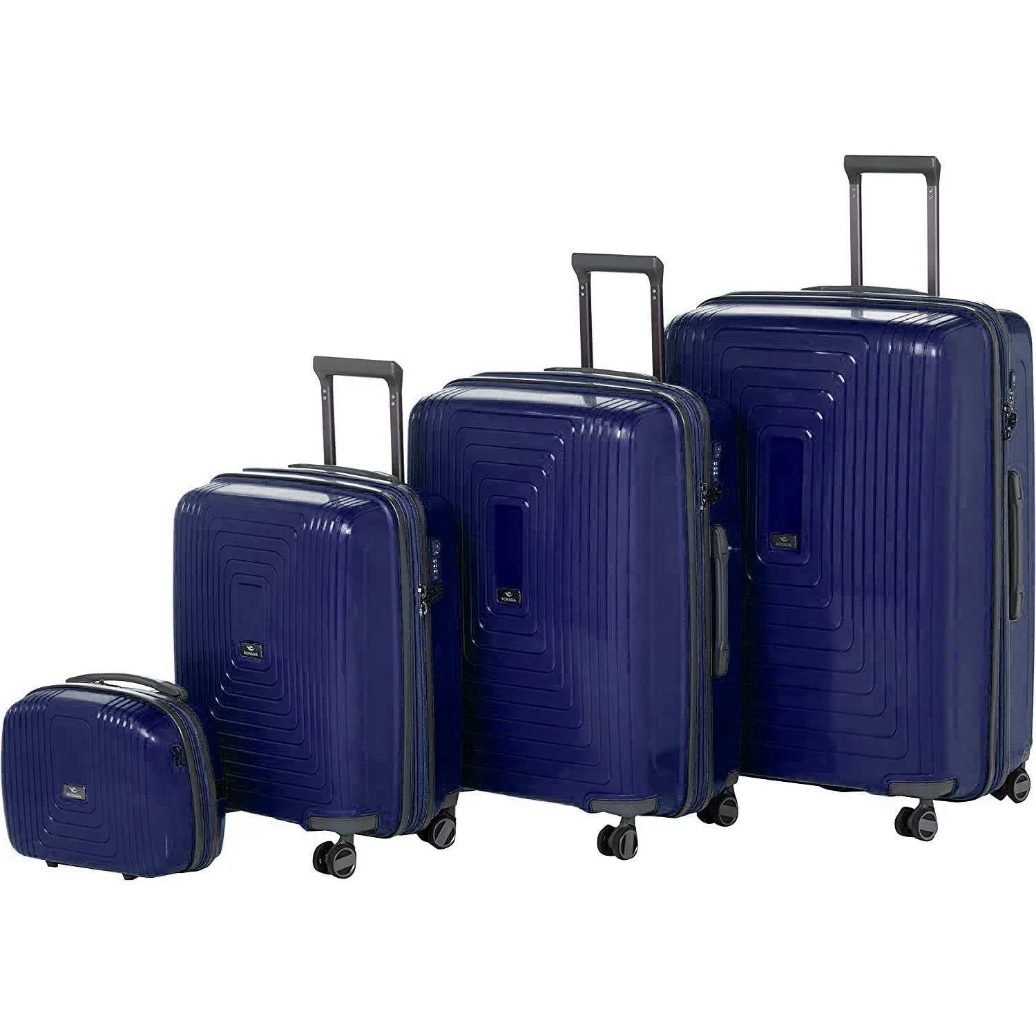 York Hardcase Luggage Set of 4 - Red